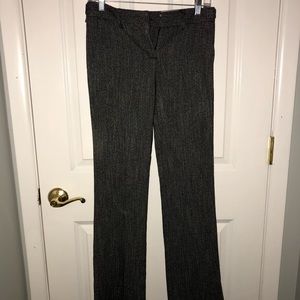 Black/White Express Slim Flare Columnist Pants